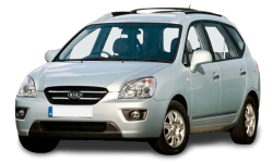 2D коврики EVA в салон и багажник на Kia Carens III UN, 7 мест (2006-2013)