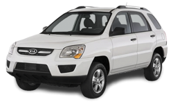 2D коврики EVA в салон и багажник на Kia Sportage II KM (2004-2010)